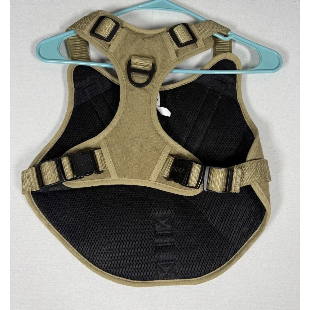 KONG Tactical Dog Harness Vest Size Large with Carry Pouches Handle Tan Khaki
